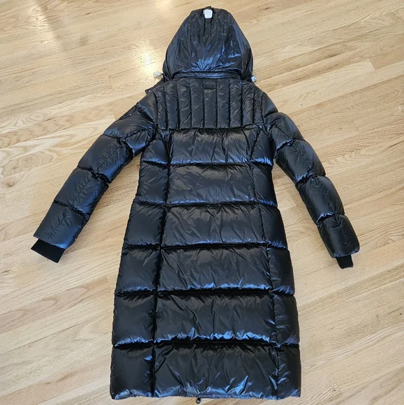 NWT Pajar Black Solstice Long Down Puffer Quileted Winter Jacket - size large - Picture 4 of 16